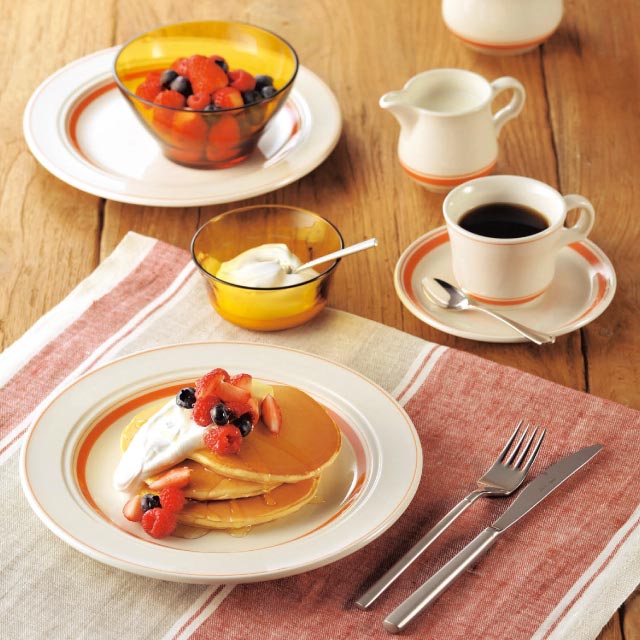 カントリーサイド 15.5cm フルーツボール ソーバーオレンジ 6個セット KOYO 光洋陶器（13425024）