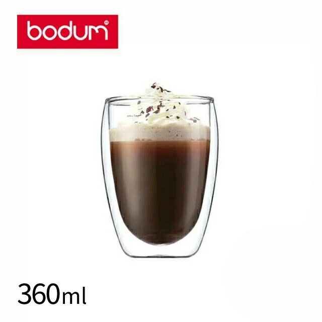 ボダム パヴィーナ ダブルウォールグラス 4559-10 2PCSセット 360ml（RBD0103）1-2296-0203 bodum 二重構造グラス ギフト