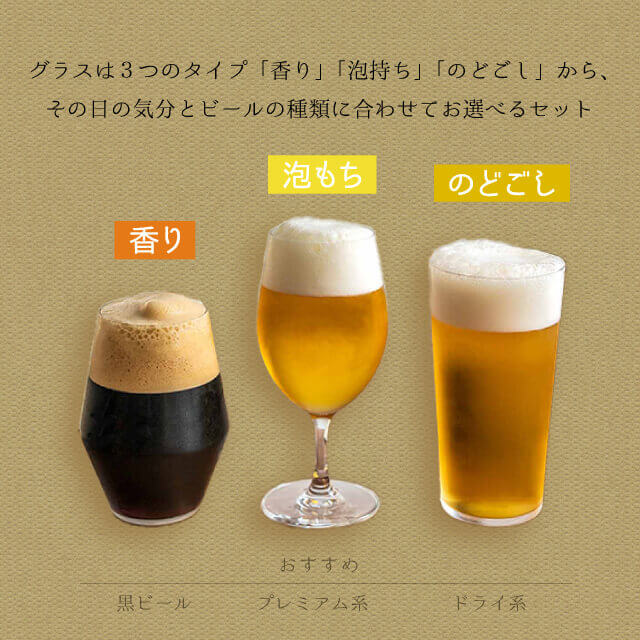 薄づくりビヤーグラスセット 400ml 350ml 420ml お酒を愉しむ本格グラスセット 専用箱付 東洋佐々木ガラス（G071-T265）