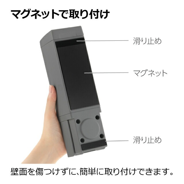 ディスペンサー ミストタイプ 500ml ダークグレー HOVER ホバー リッチェル マグネット 下から出てくる [KU] 4945680100533