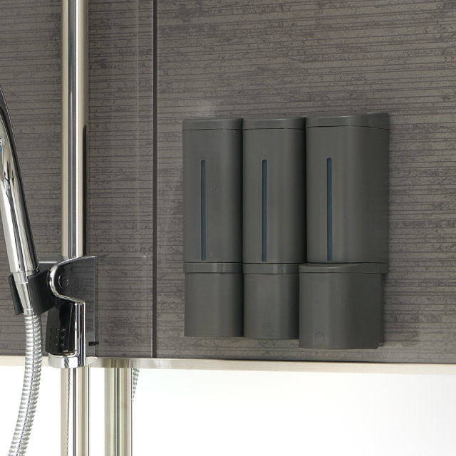 ディスペンサー ミストタイプ 500ml ダークグレー HOVER ホバー リッチェル マグネット 下から出てくる [KU] 4945680100533