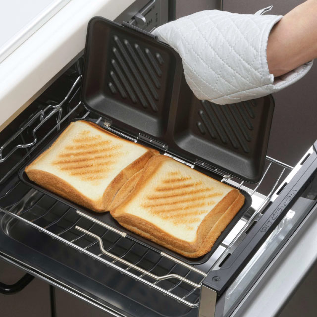 ホットサンドメーカー グリルdeクック ホッとサンドパン 日本製 下村企販 [KU] 4957423078689