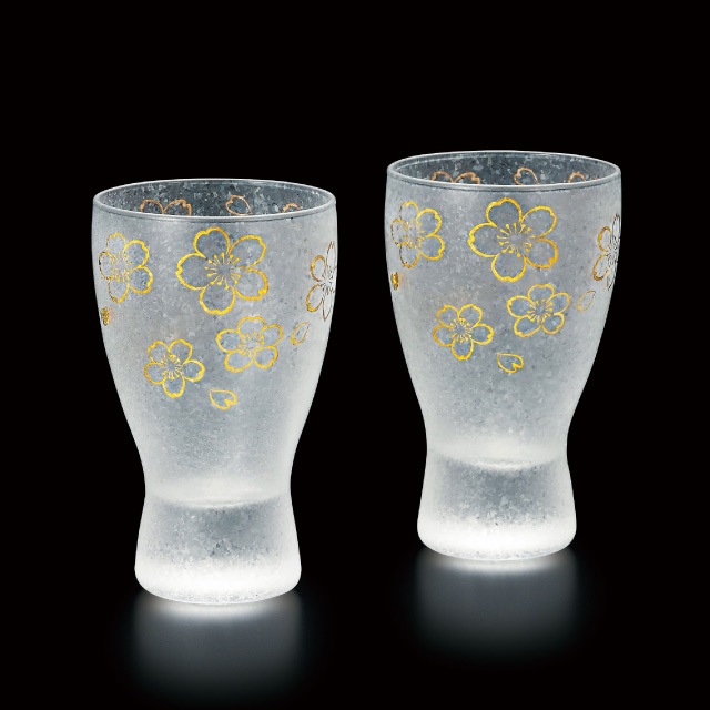 酒グラス ペアセット 桜 100ml プレミアムニッポンテイスト アデリア