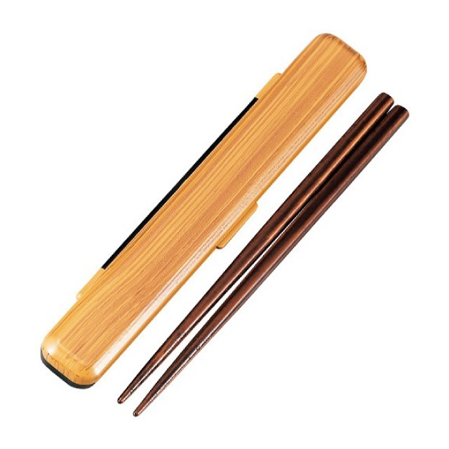 箸箱セット 18cm 千筋 ひのき たつみや HAKOYA（33200）[KU] 4964026332001