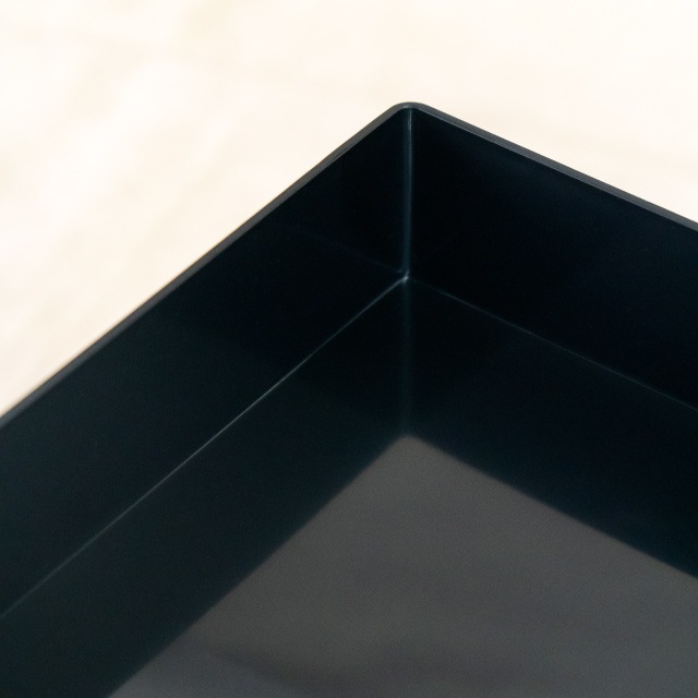 重箱 6.5寸 2段/3段用 角重 鳳凰 黒（COS-093-2）