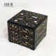 重箱 6.5寸 2段/3段用 角重 鳳凰 黒（COS-093-2）