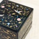 重箱 6.5寸 2段/3段用 角重 鳳凰 黒（COS-093-2）