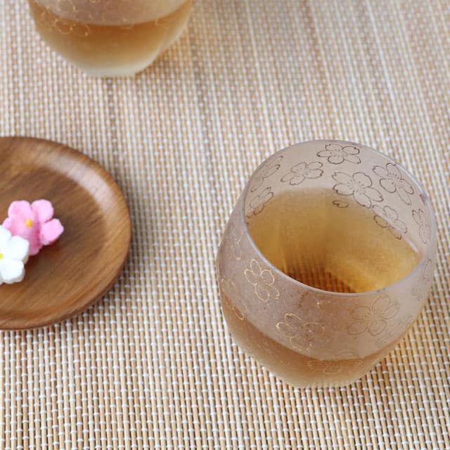 ロックグラス 桜 オールド 345ml 箱付き プレミアムニッポンテイスト