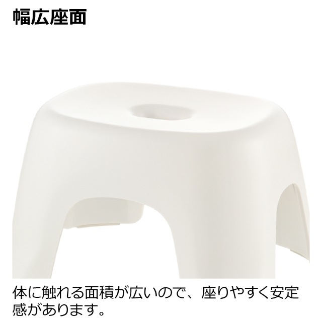 風呂椅子 高さ20cm ハユール リッチェル 日本製 ホワイト [KU] 4945680101608