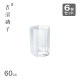グラス-2 変形角柱酒 60cc 6個セット 吉沼硝子（YD1-SAKE2）