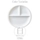 3つ仕切り皿 丸 ペアセット titto 選べる5カラー 小田陶器(P37001・P37002・P37003・P37004・P37005)