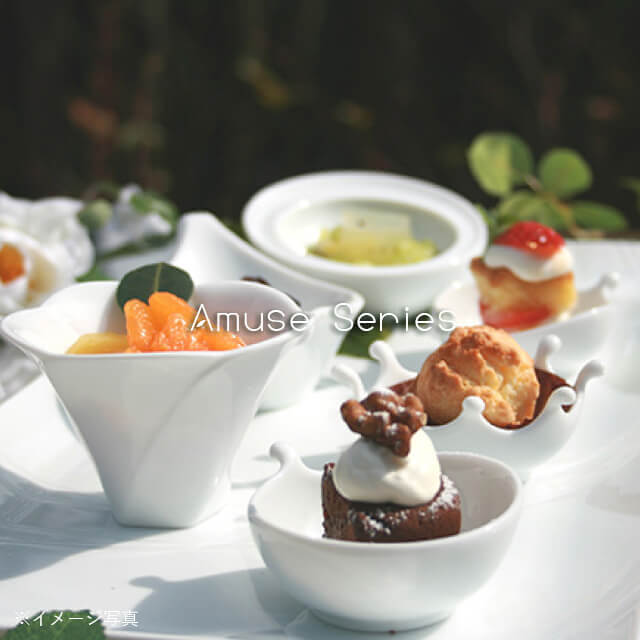 食器皿 drops 10枚セット アミューズ Amuse 白磁 深山陶器 miyama（33
