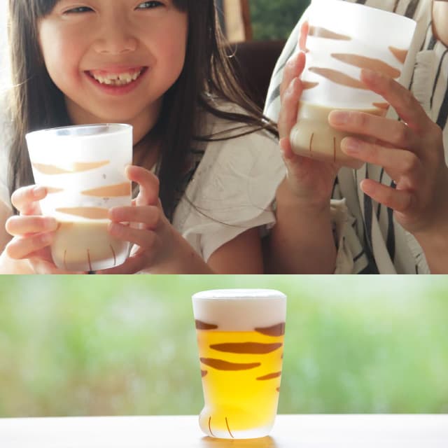 タンブラー 子猫 トラ 230ml ここねこグラス coconeco アデリア 石塚硝子（6677）