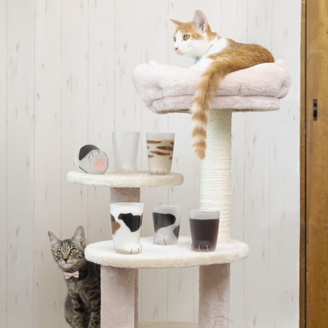 タンブラー 子猫 ブチ 230ml ここねこグラス coconeco アデリア 石塚硝子（6678）