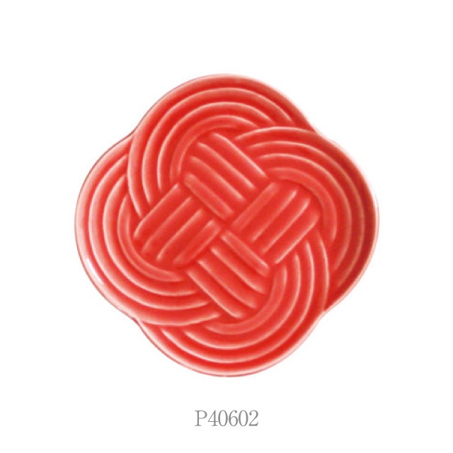 小皿 11cm 5枚セット 結 白 赤 墨 選べる3カラー 小田陶器（P40601・P40602・P40603）