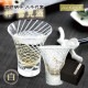 盃 杯 雪見酒 白 85ml 江戸硝子 八千代窯 東洋佐々木ガラス（10363）