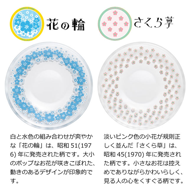 アデリアレトロ プレート120 小皿 ガラス 選べる柄 全12種 アデリア