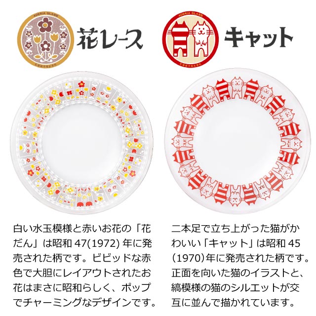 アデリアレトロ プレート120 全16柄 ガラス 小皿 アデリア 石塚硝子
