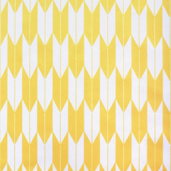 【送料無料】矢絣（黄色×白） コストモオリジナルプリント生地