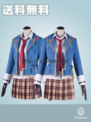 【送料無料】　プリントスカート制服ネクタイセット　月歌