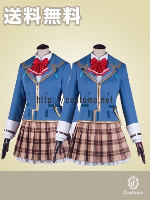 【送料無料】　プリントスカート制服リボンセット　つかさ