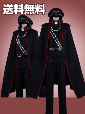 【送料無料】　黒×赤　帽子・制服セット　鬼國隊　5月上旬より