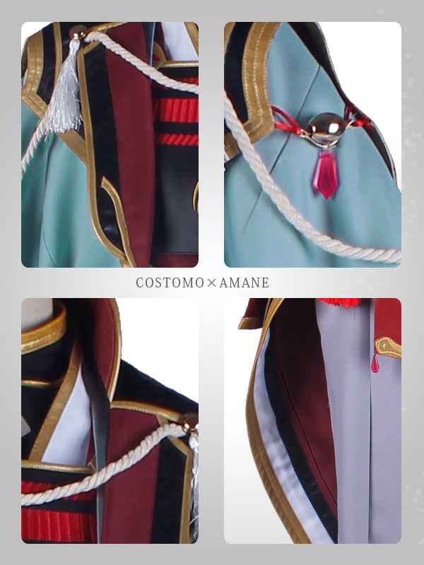 数量限定半額【送料無料】とうらぶ風 羽織×着物（紅）×防具セット 兼定