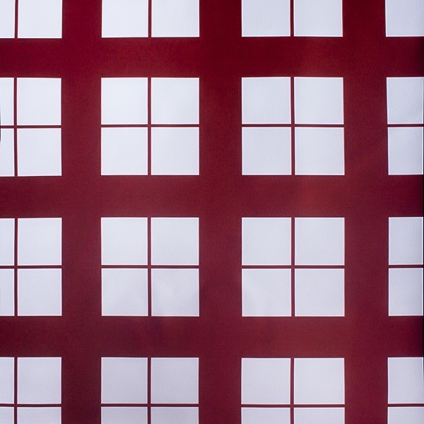 【送料無料】白×赤チェック コストモオリジナルプリント生地[FAVORIC]