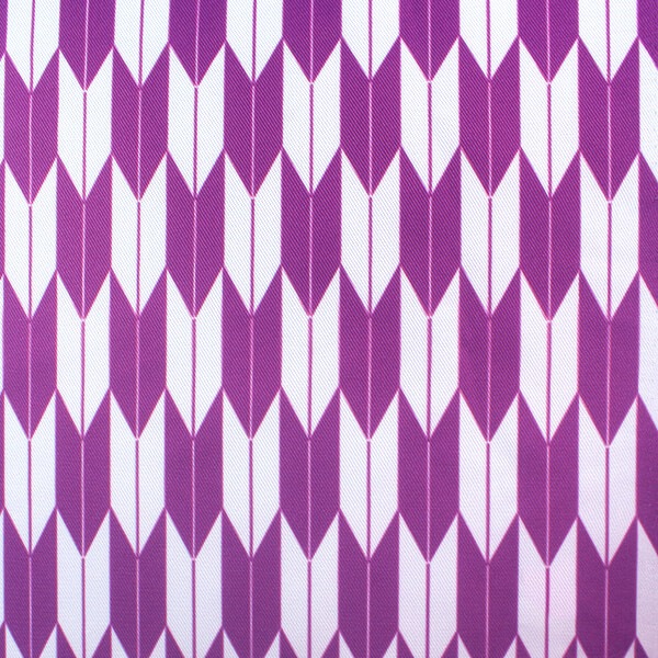 送料無料】矢絣（紫×白） コストモオリジナルプリント生地[FAVORIC]