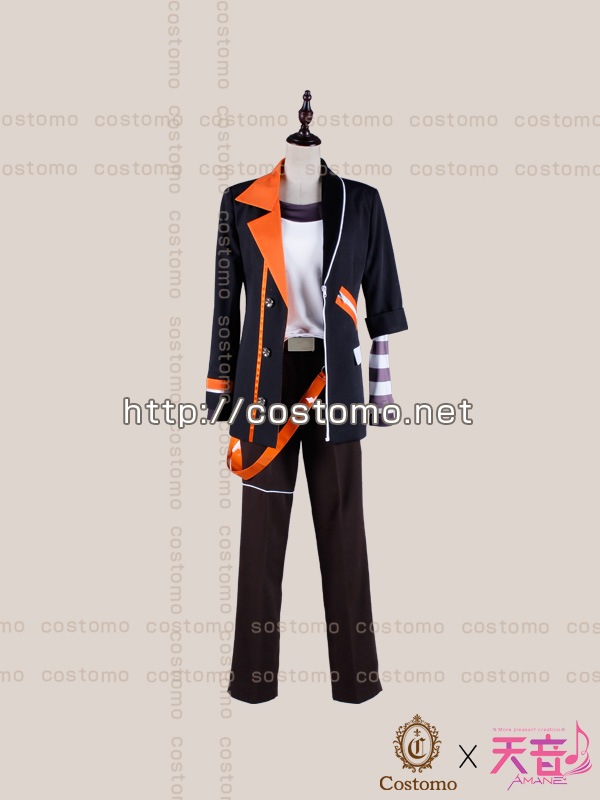 【送料無料】　ツキ〇タ向き　オレンジ×黒　卯月