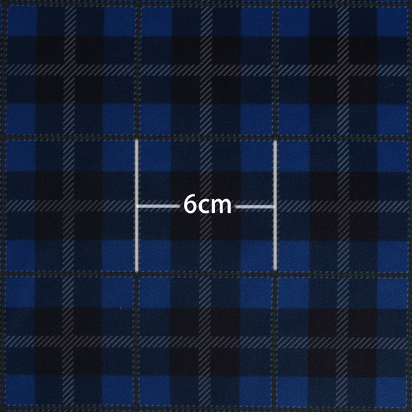 【送料無料】コストモオリジナルチェック（ブルー） コストモオリジナルプリント生地[FAVORIC]