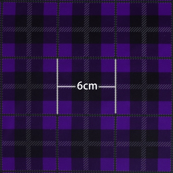 【送料無料】コストモオリジナルチェック（パープル） コストモオリジナルプリント生地[FAVORIC]