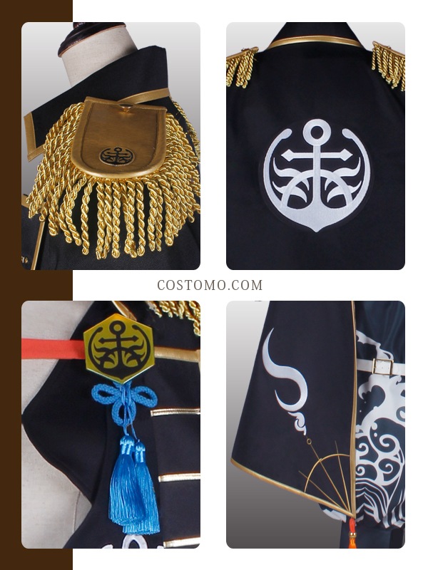 送料無料】とうらぶ風 マント裏地グラデーション・防具付き衣装セット