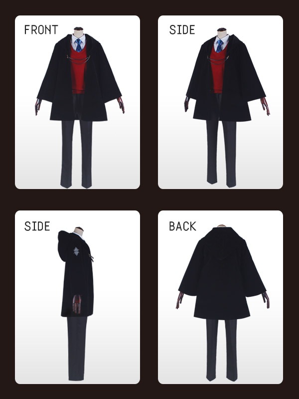 【送料無料】 魔術協会風礼装 男子制服 ベロアローブ