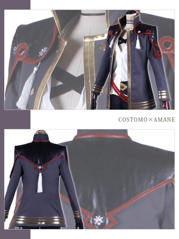 送料無料】とうらぶ風 グレー×ブラック 衣装セット 明石