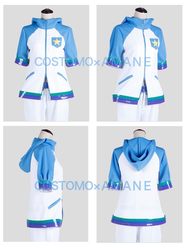 送料無料 数量限定割引価格 キンプリ風 水色 白パーカーの衣装