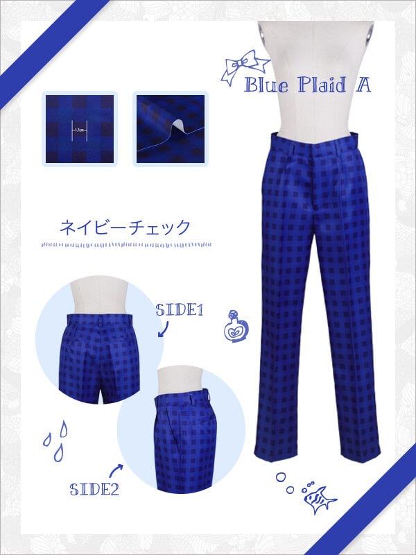 【送料無料】オリジナルプリントパンツ ネイビーチェック《受注生産》[FAVORIC]