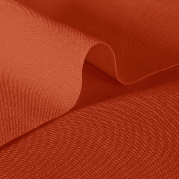 送料無料】生地 ポリエステルツイル No.62 レッドオレンジ【150cm幅