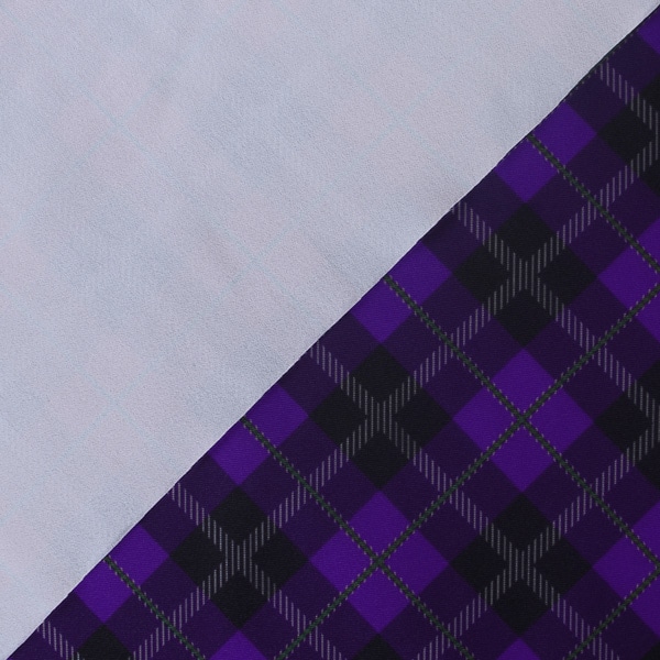 【送料無料】コストモオリジナルチェック（パープル） コストモオリジナルプリント生地[FAVORIC]