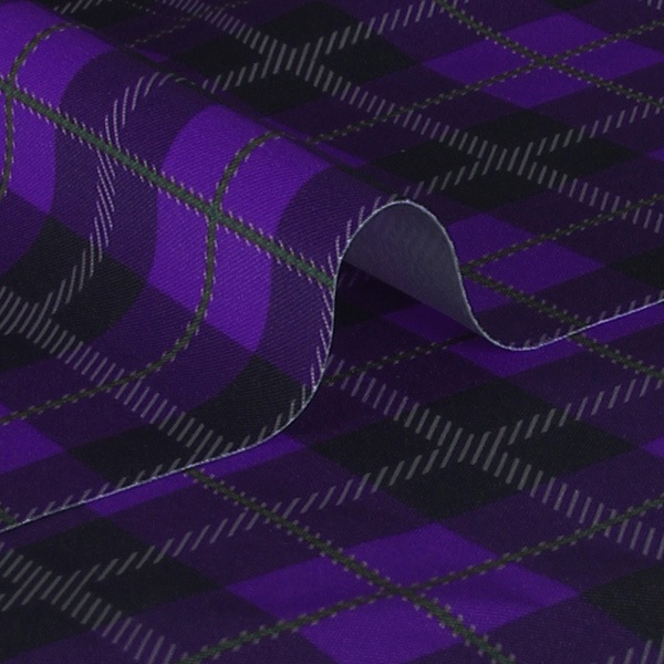 【送料無料】コストモオリジナルチェック（パープル） コストモオリジナルプリント生地[FAVORIC]