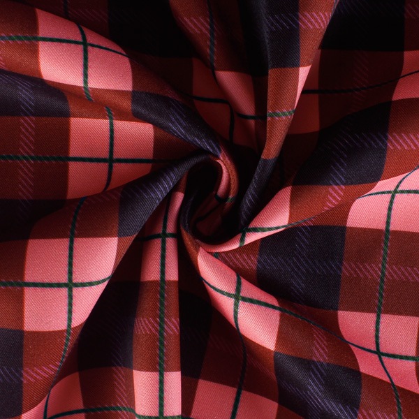 【送料無料】コストモオリジナルチェック（ライトピンク） コストモオリジナルプリント生地[FAVORIC]