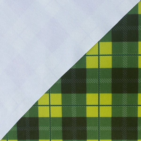 【送料無料】コストモオリジナルチェック（イエローグリーン） コストモオリジナルプリント生地[FAVORIC]