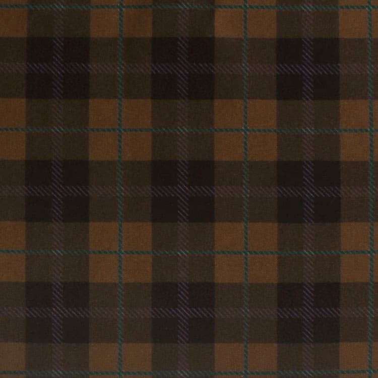 【送料無料】コストモオリジナルチェック（ブラウン） コストモオリジナルプリント生地[FAVORIC]
