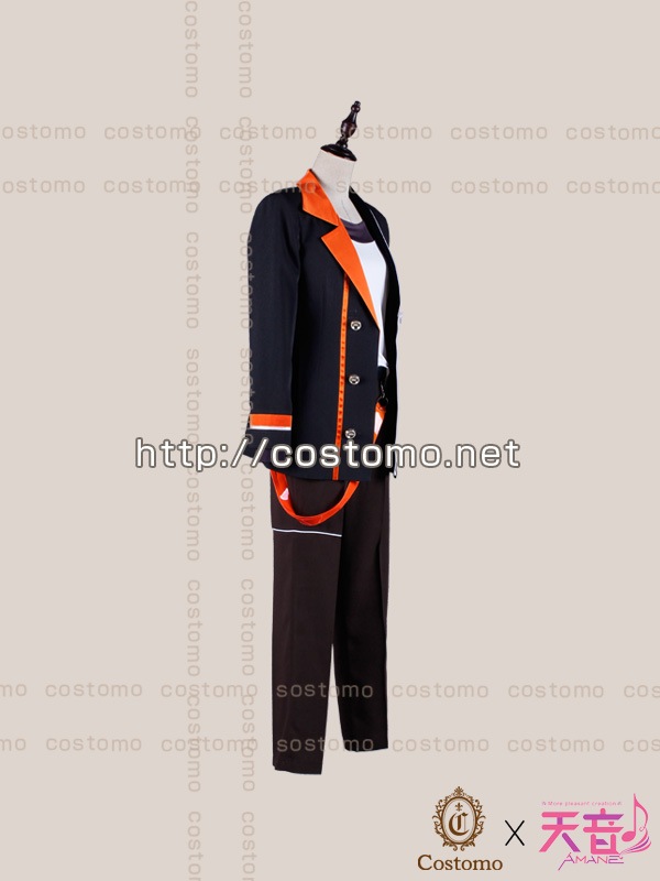 【送料無料】　ツキ〇タ向き　オレンジ×黒　卯月