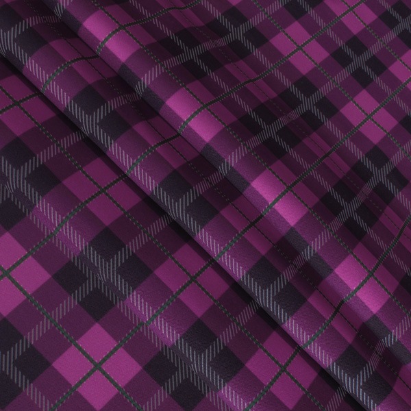 【送料無料】コストモオリジナルチェック（ピンク） コストモオリジナルプリント生地[FAVORIC]