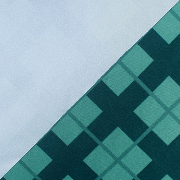 【送料無料】グリーンチェックA コストモオリジナルプリント生地[FAVORIC]