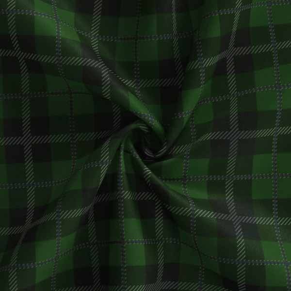 【送料無料】コストモオリジナルチェック（グリーン） コストモオリジナルプリント生地[FAVORIC]