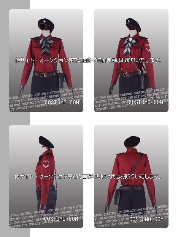 コストモ　京極内番　Sサイズ　コスプレ衣装 送料無料】 黒×赤 ベレー帽セット バック付き 京極【内番】