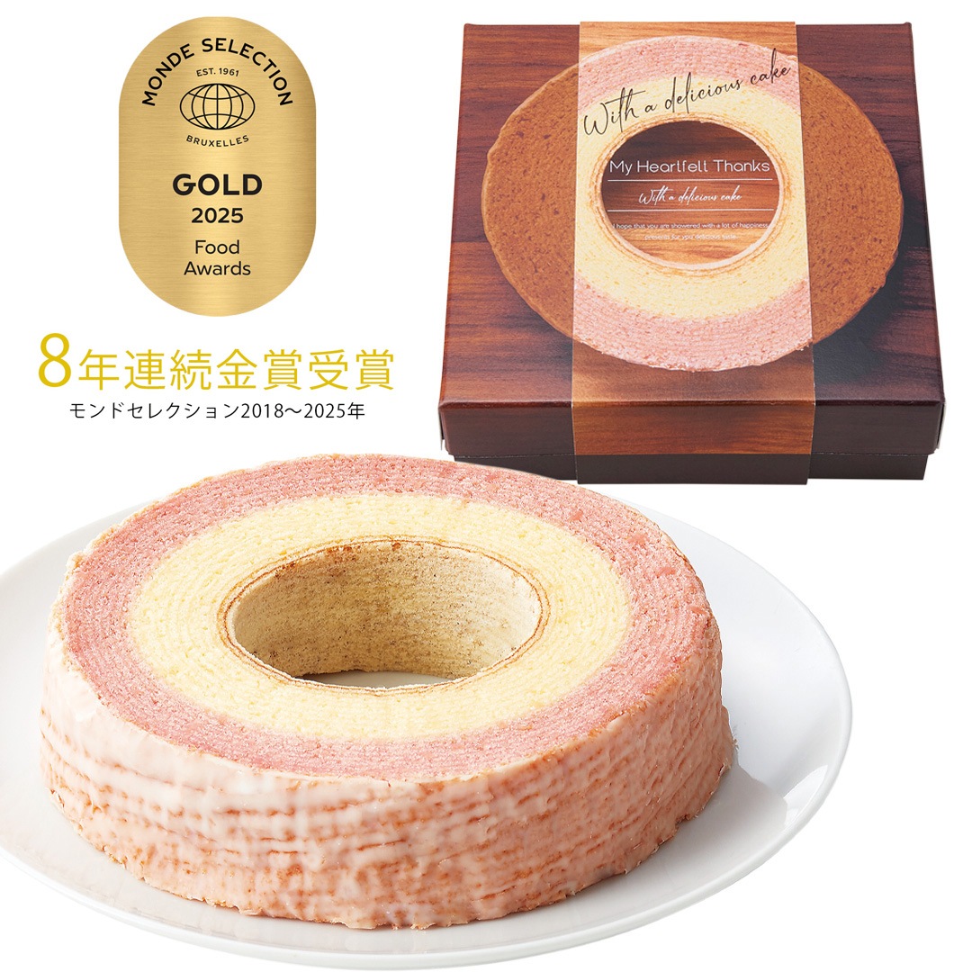 コータ・コート まろやかな輪～苺ミルク～ バームクーヘン