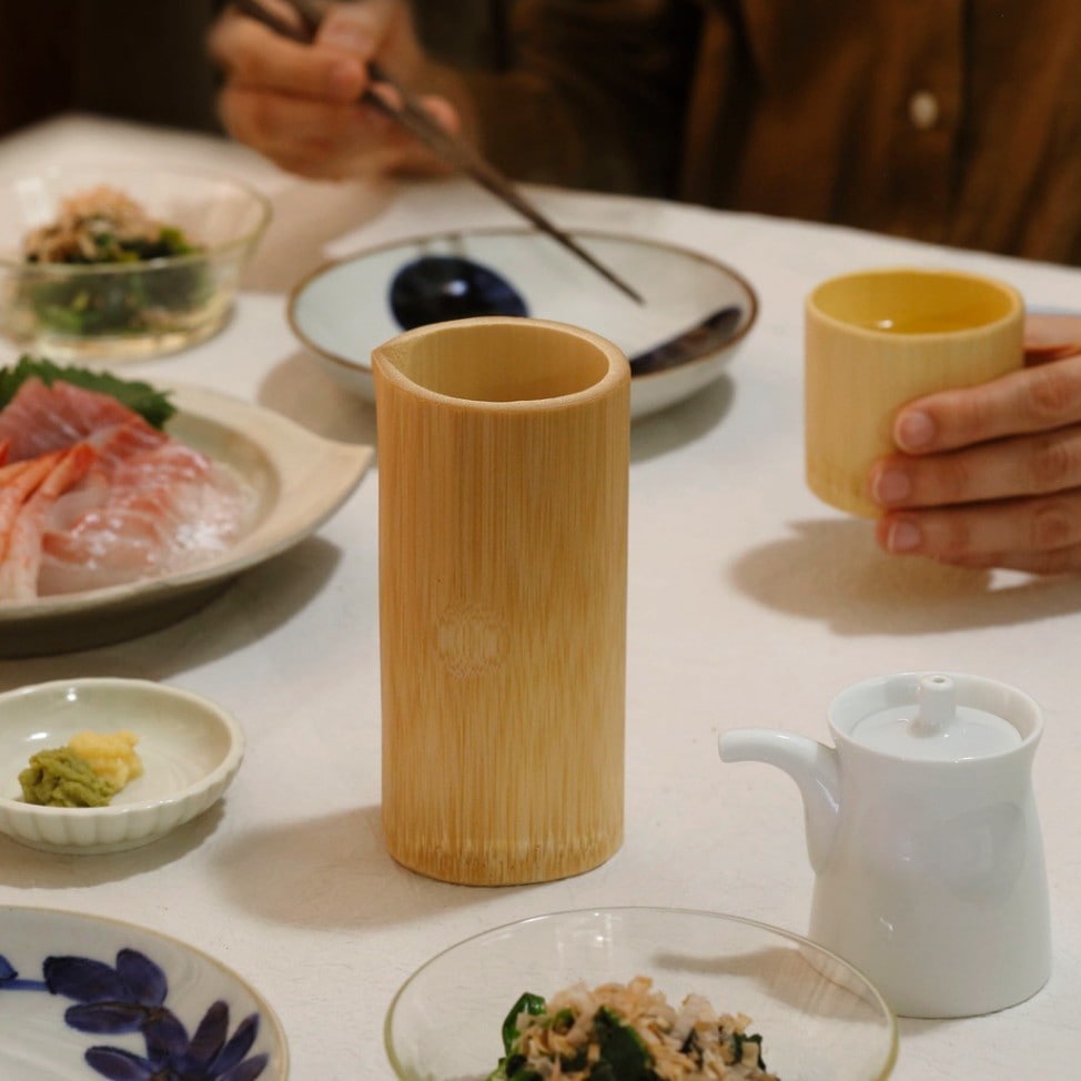 竹の酒器 (公長斎小菅)